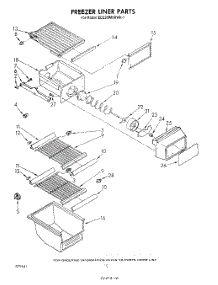 06 - Freezer Liner parts for Whirlpool Refrigerator ED22MMXRWR1 from AppliancePartsPros.com