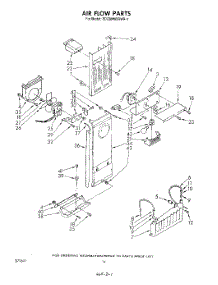 08 - Air Flow parts for Whirlpool Refrigerator ED22MMXRWR1 from AppliancePartsPros.com