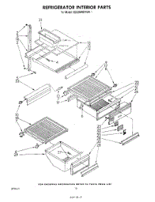 09 - Refrigerator Interior, Lit / Optional parts for Whirlpool Refrigerator ED22MMXRWR1 from AppliancePartsPros.com