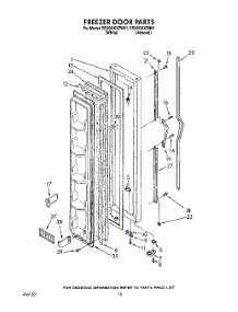 06 - Freezer Door parts for Whirlpool Refrigerator ED20GKXZW01 from AppliancePartsPros.com