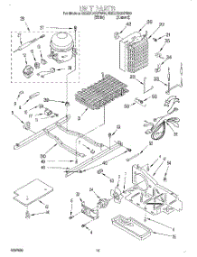 09 - Unit parts for Whirlpool Refrigerator 8ED27DQXFW00 from AppliancePartsPros.com