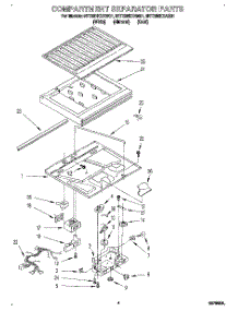 03 - Compartment Separator parts for Whirlpool Refrigerator 8ET20NKXAN01 from AppliancePartsPros.com