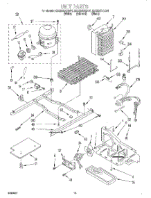 10 - Unit parts for Whirlpool Refrigerator ED22DSXEW01 from AppliancePartsPros.com