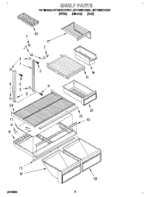 04 - Shelf parts for Whirlpool Refrigerator 8ET20NKXAN01 from AppliancePartsPros.com