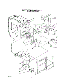 09 - Dispenser Front parts for Whirlpool Refrigerator ARG483WP01 from AppliancePartsPros.com