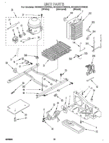 10 - Unit parts for Whirlpool Refrigerator ED22DCXBW00 from AppliancePartsPros.com