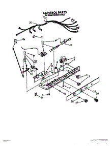 09 - Control, Lit / Optional parts for Whirlpool Refrigerator ED20GKXXW00 from AppliancePartsPros.com