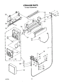 13 - Icemaker, Lit / Optional parts for Whirlpool Refrigerator ED22DWXTW01 from AppliancePartsPros.com