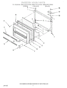 07 - Freezer Door parts for Whirlpool Refrigerator EB21DKXAB00 from AppliancePartsPros.com