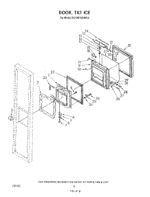 05 - Door, Tilt Ice parts for Whirlpool Refrigerator ED19MTXRWR0 from AppliancePartsPros.com