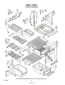 07 - Shelf parts for Whirlpool Refrigerator ED19MTXRWR0 from AppliancePartsPros.com