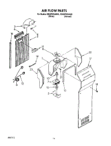 11 - Air Flow parts for Whirlpool Refrigerator ED22PWXAW00 from AppliancePartsPros.com