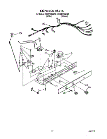 12 - Control parts for Whirlpool Refrigerator ED22PWXAW00 from AppliancePartsPros.com