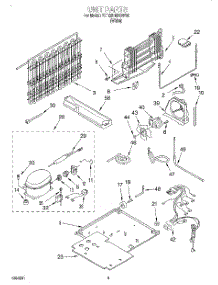 05 - Unit parts for Whirlpool Refrigerator 7ET22DMXGW00 from AppliancePartsPros.com