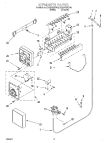11 - Icemaker parts for Whirlpool Refrigerator ED22PQXFW00 from AppliancePartsPros.com
