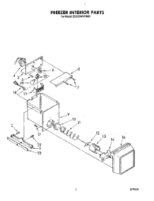 06 - Freezer Interior parts for Whirlpool Refrigerator ED22DWXTF00 from AppliancePartsPros.com