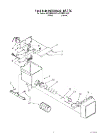 05 - Freezer Interior parts for Whirlpool Refrigerator AS22BRXAW00 from AppliancePartsPros.com