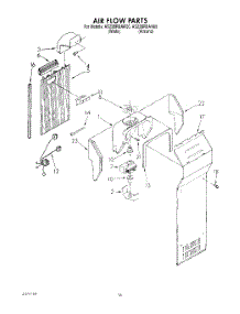 10 - Air Flow parts for Whirlpool Refrigerator AS22BRXAW00 from AppliancePartsPros.com