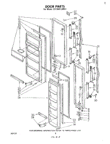 05 - Door parts for Whirlpool Refrigerator ED19AK1LWR1 from AppliancePartsPros.com