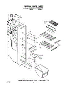 04 - Freezer Liner parts for Whirlpool Refrigerator ED20GKXZN01 from AppliancePartsPros.com