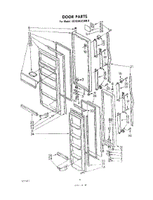 05 - Door parts for Whirlpool Refrigerator ED19AKXLWR0 from AppliancePartsPros.com