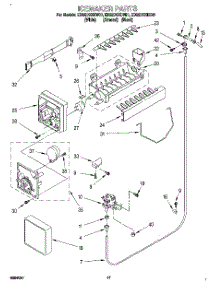 11 - Icemaker parts for Whirlpool Refrigerator ED22DSXDB01 from AppliancePartsPros.com