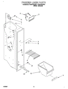 04 - Freezer Liner parts for Whirlpool Refrigerator ED22PSXDN01 from AppliancePartsPros.com
