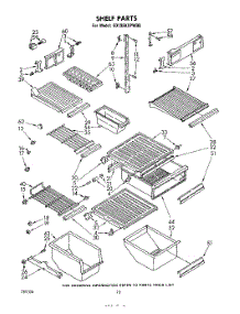 06 - Shelves parts for Whirlpool Refrigerator ED19EKXPWR0 from AppliancePartsPros.com