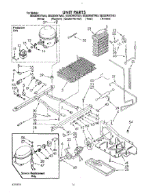 10 - Unit parts for Whirlpool Refrigerator ED22DWXTN03 from AppliancePartsPros.com
