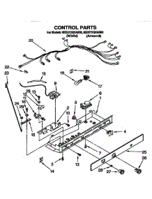 Control parts for Whirlpool Refrigerator 8ED27DQXAB00 from AppliancePartsPros.com