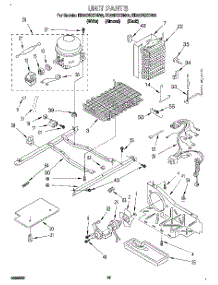 10 - Unit parts for Whirlpool Refrigerator ED22DSXDB02 from AppliancePartsPros.com