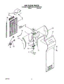 10 - Air Flow parts for Whirlpool Refrigerator ED22PWXAW10 from AppliancePartsPros.com