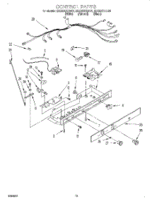 12 - Control, Lit / Optional parts for Whirlpool Refrigerator ED22DSXEN01 from AppliancePartsPros.com