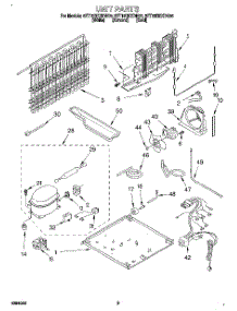 05 - Unit parts for Whirlpool Refrigerator 8ET19DKXDG00 from AppliancePartsPros.com