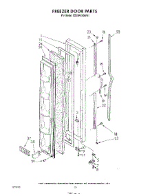 06 - Freezer Door parts for Whirlpool Refrigerator ED20PKXSW01 from AppliancePartsPros.com