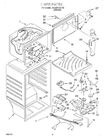 03 - Liner parts for Whirlpool Refrigerator 7ET20PKXDN01 from AppliancePartsPros.com