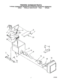 06 - Freezer Interior parts for Whirlpool Refrigerator ED22DWXTN02 from AppliancePartsPros.com