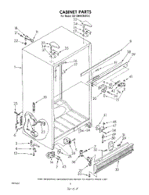 04 - Cabinet parts for Whirlpool Refrigerator EB19MKXRWR0 from AppliancePartsPros.com