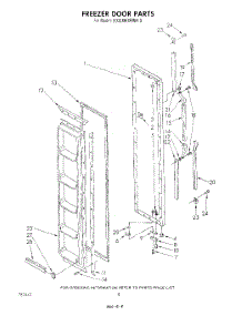 05 - Freezer Door parts for Whirlpool Refrigerator ED22MKXRWR0 from AppliancePartsPros.com