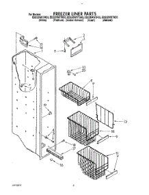 05 - Freezer Liner parts for Whirlpool Refrigerator ED22DWXTF03 from AppliancePartsPros.com