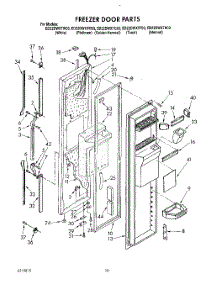 08 - Freezer Door parts for Whirlpool Refrigerator ED22DWXTF03 from AppliancePartsPros.com