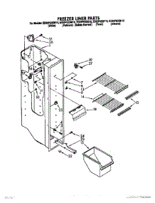 04 - Freezer Liner parts for Whirlpool Refrigerator ED20PKXSW10 from AppliancePartsPros.com
