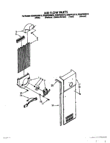 08 - Air Flow parts for Whirlpool Refrigerator ED20PKXSW10 from AppliancePartsPros.com
