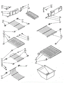 Shelf parts for Whirlpool Refrigerator ED19SKXRFR1 from AppliancePartsPros.com