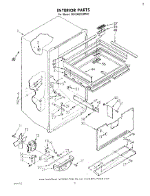 05 - Interior parts for Whirlpool Refrigerator EB19AKXLWR0 from AppliancePartsPros.com