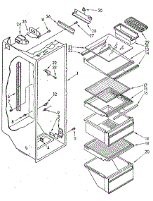 Refrigerator Liner parts for Whirlpool Refrigerator ED20PKXSG03 from AppliancePartsPros.com