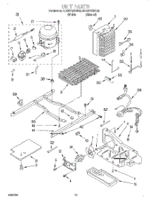 10 - Unit parts for Whirlpool Refrigerator ED22PQXDW05 from AppliancePartsPros.com