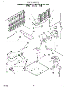 05 - Unit parts for Whirlpool Refrigerator 8ET19DKXDW01 from AppliancePartsPros.com