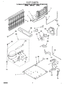 04 - Unit parts for Whirlpool Refrigerator 8ET20NKXDG02 from AppliancePartsPros.com