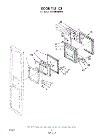 05 - Door Tilt Ice parts for Whirlpool Refrigerator ED19MTXLWR0 from AppliancePartsPros.com